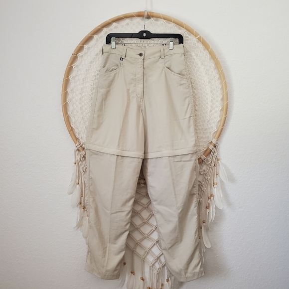 The North Face Convertible Hiking Pants Bermuda Shorts Women's Tan/Khaki Size 10 - Picture 2 of 10